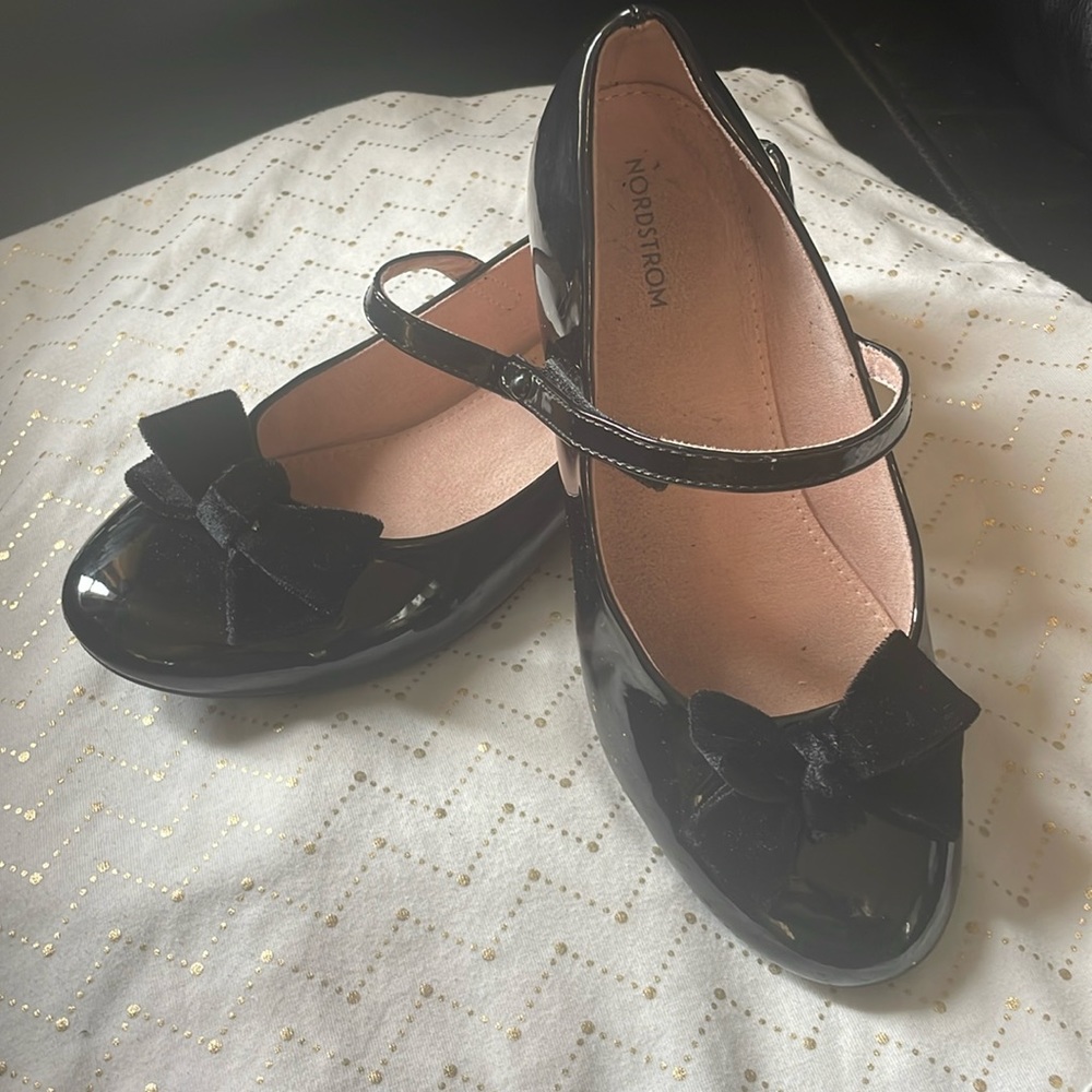 Nordstrom Girls Black Dress Shoes
